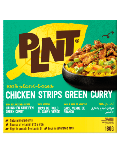 PLNT - Frozen Chicken Strips Green Curry (NL)